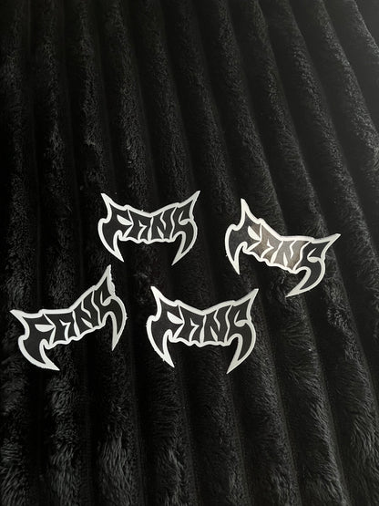 4 PACK-Fang Moto Stickers