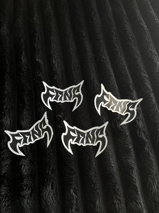 4 PACK-Fang Moto Stickers