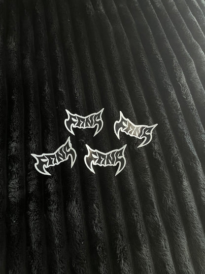 4 PACK-Fang Moto Stickers